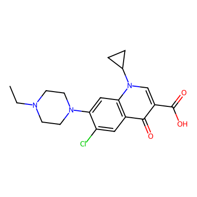 Chemical structure of Enrofloxacin EP Impurity E