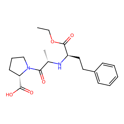 Chemical structure of Enalapril Maleate Impurity A