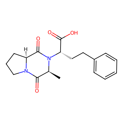 Chemical structure of Enalapril Diketopiperazine Acid