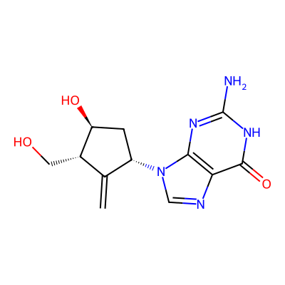 Chemical structure of Entecavir