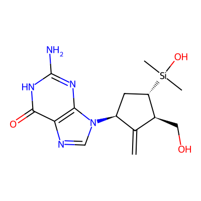 Chemical structure of 4-Dimethylsilyl Entecavir