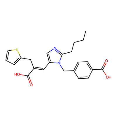 Chemical structure of Eprosartan