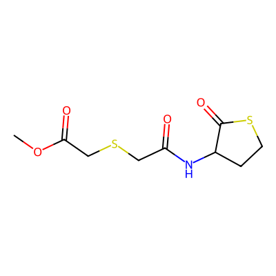 Chemical structure of Erdosteine Methyl Ester