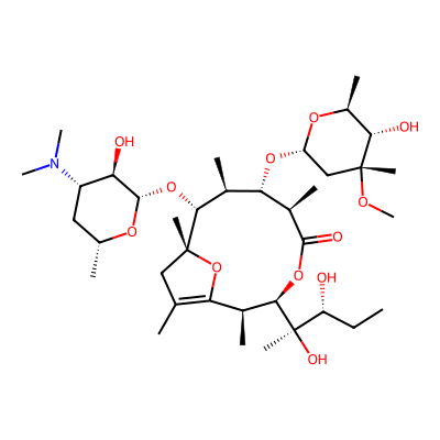 Chemical structure of Erythromycin EP Impurity F