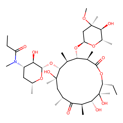 Chemical structure of Erythromycin estolate Impurity G