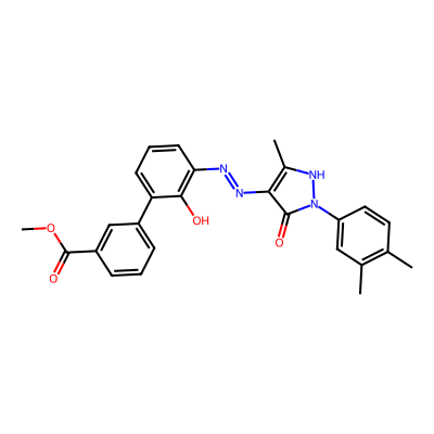 Chemical structure of Eltrombopag methyl ester