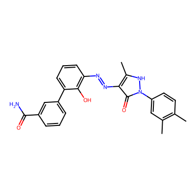 Chemical structure of Eltrombopag Amide