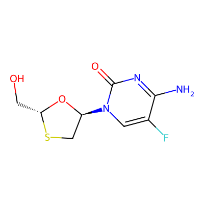 Chemical structure of 5-Epi Emtricitabine