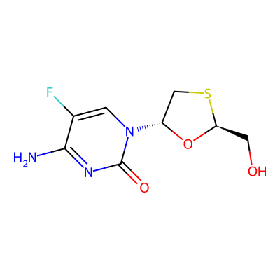 Chemical structure of Emtricitabine 2-Epimer