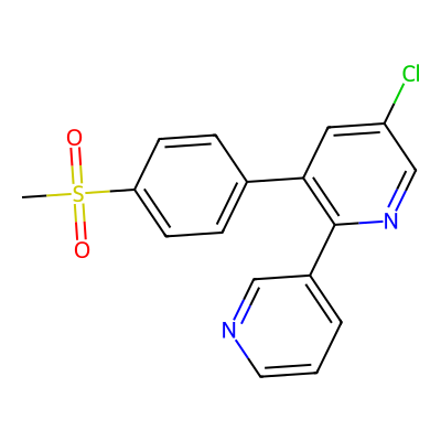 Chemical structure of Etoricoxib Desmethyl Impurity