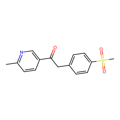 Chemical structure of Etoricoxib Ketosulfone Impurity
