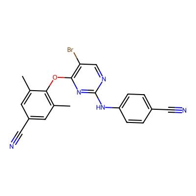 Chemical structure of Etravirine Desamino Impurity