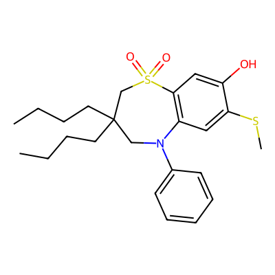 Chemical structure of Elobixibat Phenol Impurity