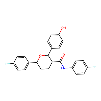 Chemical structure of Ezetimibe Cyclic Ether Impurity