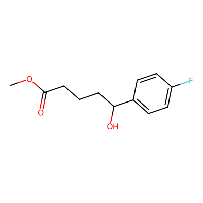 Chemical structure of Methyl 5-(4-fluorophenyl)-5-hydroxypentanoate