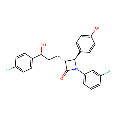 Chemical structure of Ezetimibe m-Fluoroaniline