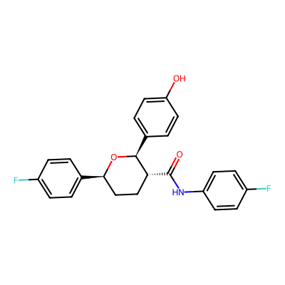 Chemical structure of Ezetimibe Tetrahydropyran Impurity