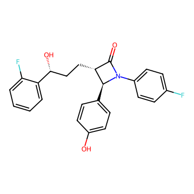 Chemical structure of Ezetimibe o-Fluorobenzene Isomer