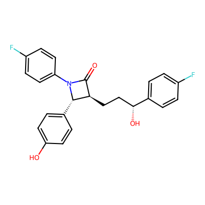 Chemical structure of RSR Ezetimibe