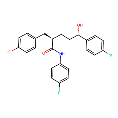 Chemical structure of Ezetimibe Amide