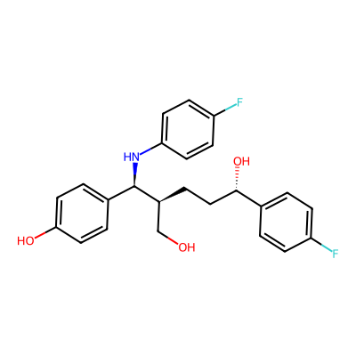 Chemical structure of Ezetimibe Diol Impurity