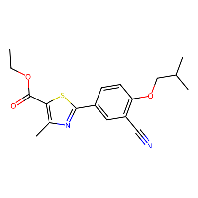 Chemical structure of Febuxostat Ethyl ester impurity