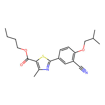 Chemical structure of Febuxostat Butyl ester