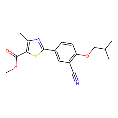 Chemical structure of Febuxostat Methyl Ester Impurity