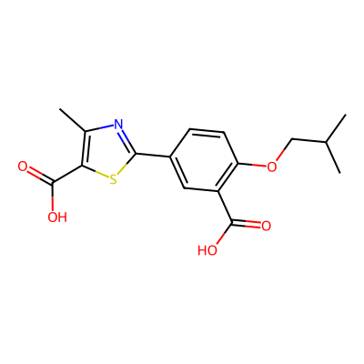 Chemical structure of Febuxostat Impurity C (DA)