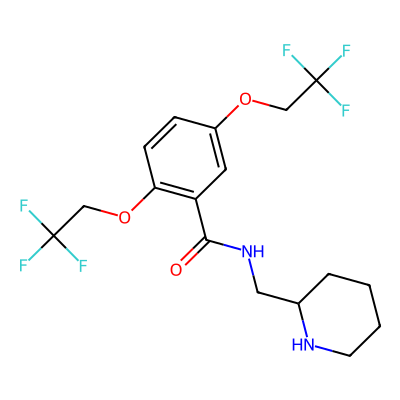 Chemical structure of Flecainide