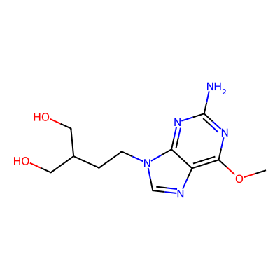 Chemical structure of Famciclovir impurity 2