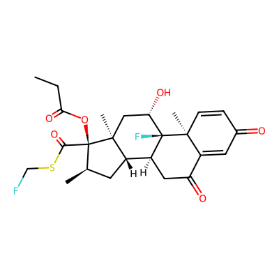 Chemical structure of 6-keto fluticasone Propionate