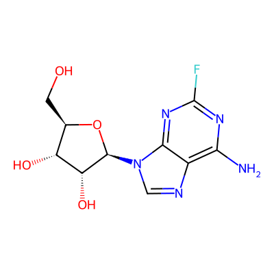 Chemical structure of 2-Fluoro-ara-adenine