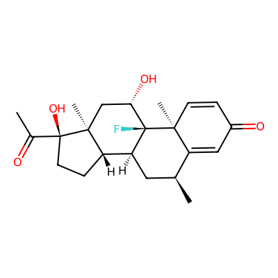 Chemical structure of Fluorometholone