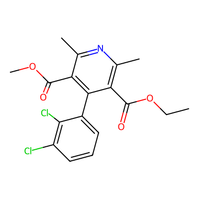 Chemical structure of Felodipine Impurity A
