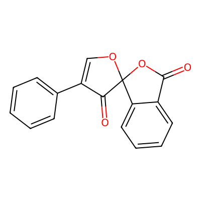 Chemical structure of Fluorescamine