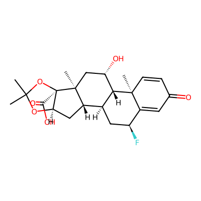 Chemical structure of Flunisolide 17 Beta acid (RCA)