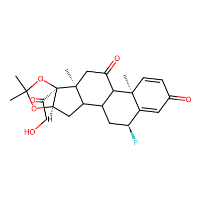 Chemical structure of 11 Keto Flunisolide (RCB)
