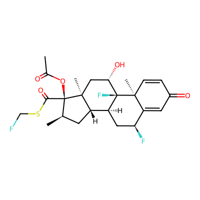 Chemical structure of Fluticasone Furoate Impurity B