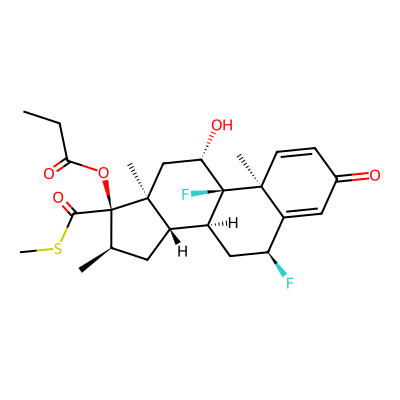 Chemical structure of Fluticasone Propionate EP Impurity D