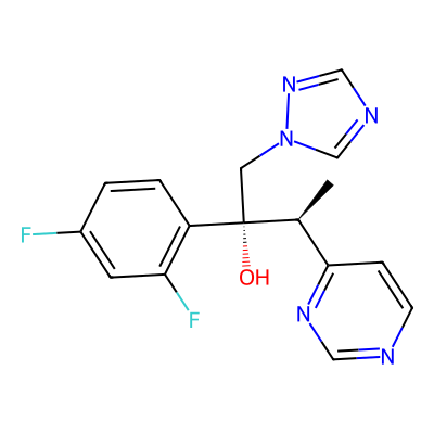 Chemical structure of Voriconazole Related compound D