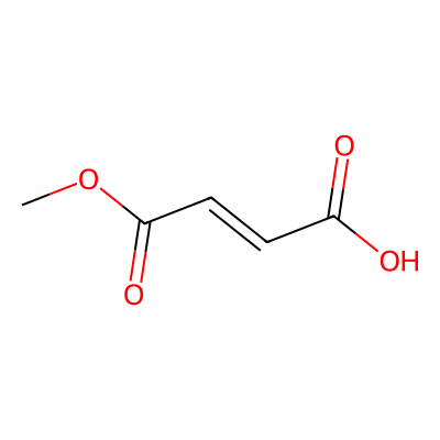 Chemical structure of Fumaric Acid Monomethyl Ester