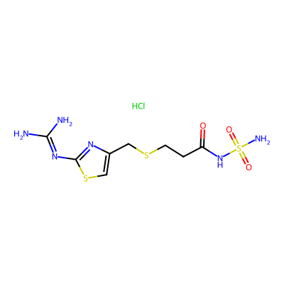 Chemical structure of Famotidine Related Compound C