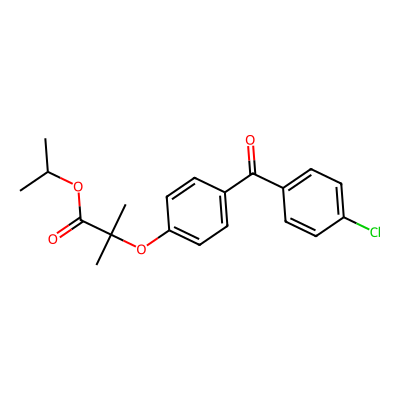 Chemical structure of Fenofibrate