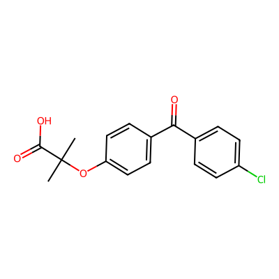 Chemical structure of Fenofibrate EP Impurity B