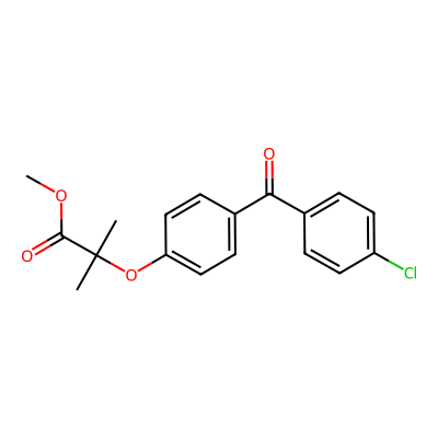 Chemical structure of Fenofibrate EP Impurity D