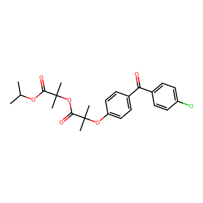 Chemical structure of Fenofibrate Impurity G