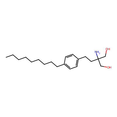 Chemical structure of Fingolimod Nonyl Impurity