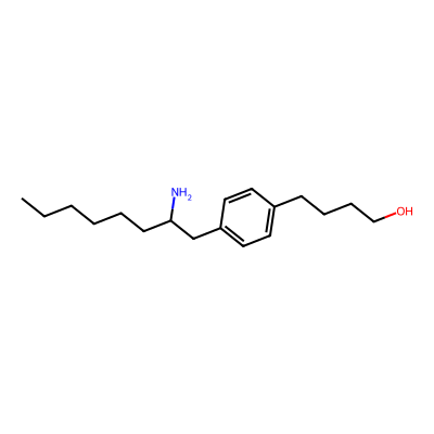 Chemical structure of Fingolimod Deshydroxymethyl Impurity
