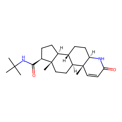 Chemical structure of Finasteride